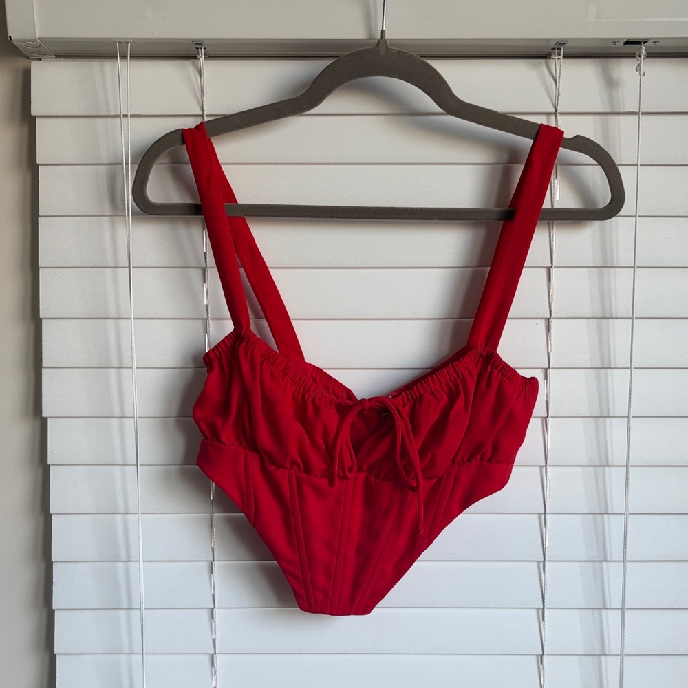 Princess Polly Red Crop Top